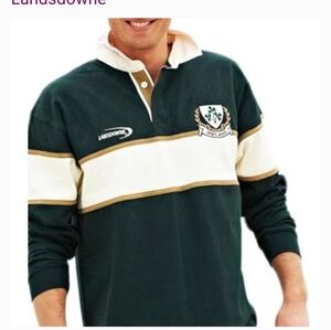 The Heritage Collection by Landsdowne Ireland Rugby Shirt Size Medium green